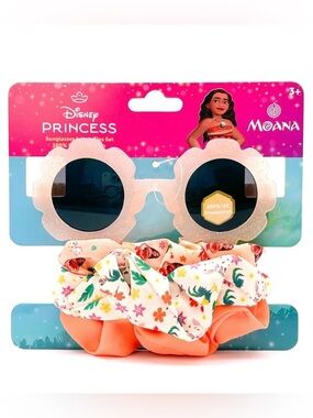 Moana Girl's Sunglasses with Matching Hair Tie Set.